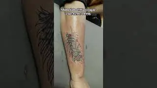 peacock feather tattoo || Ahmedabad call- 8290708996 #shorts #short #shortvideo #viral #viralvideo