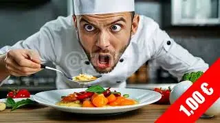 Playful Chef Garnish &ndash; Energetic Food Close-Up | HD Stock Footage