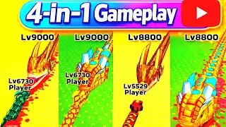 Snake 4 in 1 Epic Gameplay | Multiple Levels, Big Snakes & Power Battles 🐍🔥