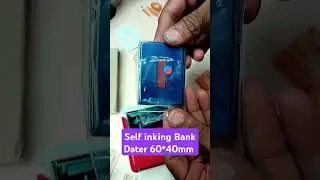 Big size Self inking Bank Dater making tutorial #trodat #bank #youtubeshorts