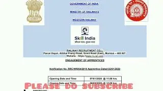 Western Railway Apprentice Recruitment 2020 | Vacancy 3553+  | Railway Jobs In Telugu