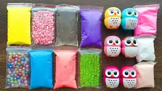Making Slime with Bags and Clay and Lip balm
