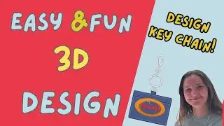 Easy & Fun 3D design: 🌟Create Key Chain with Your Name 🪄