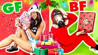 Exchanging Presents w/ my Quarantined Girlfriend! *SAFETY FIRST*