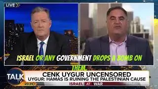 Israel- Palestine : Cenk  Uygur Outraged at the use of bombs , debate with Piers Morgan
