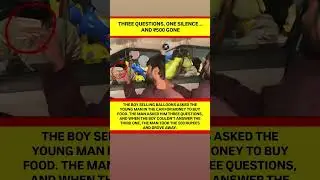 Boy Selling Balloons Asks For Food Money... The Ending Will Shock You! #viral #new #news