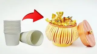 Amazing Paper Cup Craft Idea | Recycle paper Cups | Crafts Junction