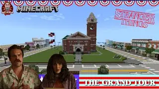 A Tour of my Hawkins Square from Stranger Things built in Minecraft!!