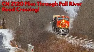 Railfanning w/ @railsnovascotia & @masonreidm.rrailroadposts6457! CN Z120 at Windsor Junction, NS.
