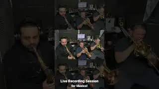 Recording session @saxoliveira @royvegatrumpet @johanbone1 #music #recording #saxophone