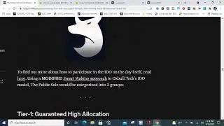 New Cryptocurrency IDO ON SOLANA OXS AND OXB today