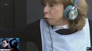 Coronation Street - Gail Enjoys a Dance Whilst She Cleans