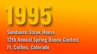 Dave & Marty Bender | 1995 Sundance Steak House | Spring Dance Contest | Ft. Collins, Colorado