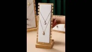 Women Apparels | Solid Wood Necklace Pendant Display Stand