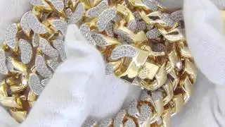 22MM Thick Bling Bling Cuban CZ Chain | 18K Gold Wrapped | 2000+ Stones