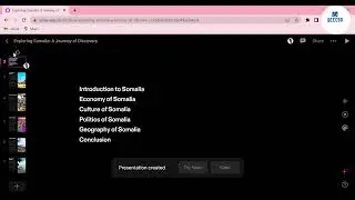 Create AI presentation using #tomeapp #AI - Somali