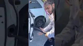 Rolls-Royce Umbrella Raining Money Lil Pump Instagram Story