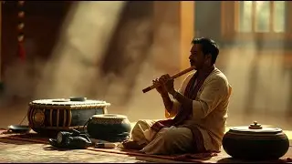 Breath of the Raga — Calm Carnatic Flute Fusion  Ambient Instrumental
