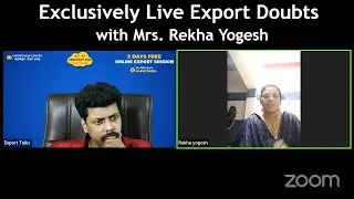 Export Live Exclusively with Export Help Center Mrs. Rekha Yogesh