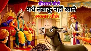 गधे तंबाकू नहीं खाते बीरबल बोले Akbar Birbal Hindi story