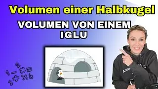 Volumen von innen und außen des Iglus (Halbkugel) berechnen