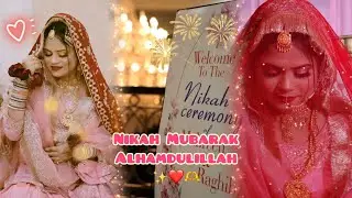 My Nikah Ceremony Vlog❤️| Muslim wedding nikah ceremony😍 #nikah #muslimwedding #weddingseason #vlog