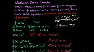 11.10 Part 8/8: Maclaurin Series & Taylor Polynomial Example | Integral Calculus