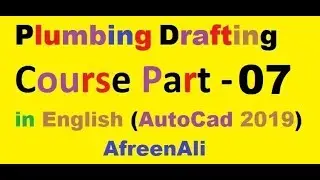 Plumbing Drafting Course Part -7 (MEP AutoCad 2019) Drainage System