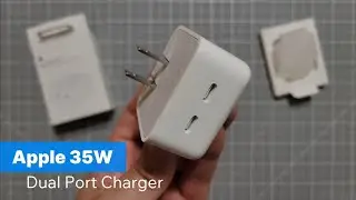 Apple 35W Dual USB-C Port Compact Power Adapter Charger