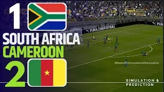AFRIQUE DU SUD 1-2 CAMEROUN R&Eacute;SUM&Eacute; | Coupe d'Afrique des Nations  2025 | Simulation de jeu vid&eacute;o