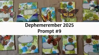Задание № 9 для Dephemerember 2025 - Пояс для пупка и этикетки с бабочками