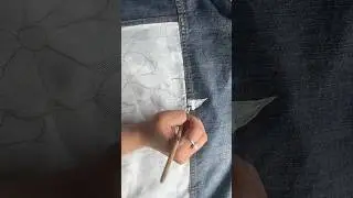 pov: it&rsquo;s your first time painting on a jean jacket & prep is key👀 #paintingideas #acrylicpainting
