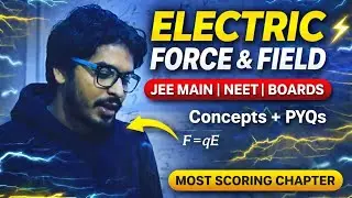Electric force and field| jee mains| neet | Board| Physics|