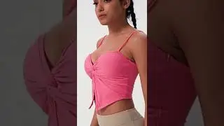 Pleated Camisole Latin Dance Workout Track Top,4 colors size S to XL available in stock. #tracktop