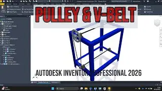 Membuat Pulley & V Belt Component - Autodesk Inventor Professional 2026