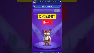 Hamster Kombat Dev Game Daily Cipher 12 August | Hamster Kombat Daily Cipher Code Daily Combo