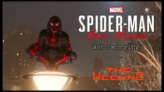 The Weeknd - Blinding Lights | Web swinging with music 🎵 (Spiderman : Miles Morales)