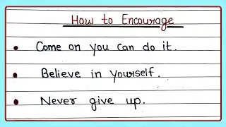 Encouragement Hacks | How to Empower Others in English | Writely Education