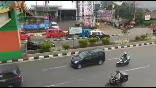 Margonda Raya road and Margo city mall Depok Indonesia