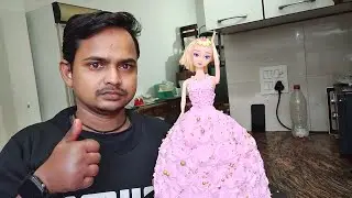 Beautiful Design Doll Cake Happy #birthday Cake 🎂#Fods Sweet Dreams Strowbarry Falewar How To make 