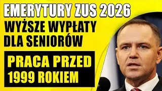 🔥 EMERYTURY ZUS 2026! Podwyżki dla tych, którzy pracowali przed 1999 rokiem — zobacz, ile zyskasz!