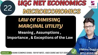 #22 | meaning, assumptions,  importance, exception  of law of diminishing marginal utility