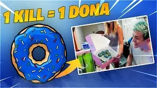 NINJA HACE EL RETO DE LAS DONAS EN FORTNITE | 1 KILL = 1 DONA | Fortnite mejores momentos