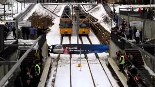 Stadtbahn Stuttgart - Er&ouml;ffnungsfahrt Fasanenhof Linie U6 (2010) (HD)