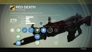 RED DEATH - Exotic Weapon Guide - Destiny