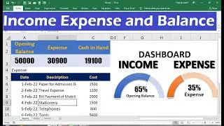 how to make&nbsp;an&nbsp;income Expense  statement&nbsp;and &nbsp;balance in Excel