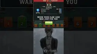 When Your Clan LOSE WAR BECAUSE Of Your Mistake (Clash Of Clans) #shorts