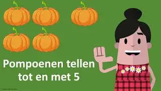 Halloween - Pompoenen tellen tot en met 5 🎃🎃🎃🎃🎃- educatief kinderfilmpje