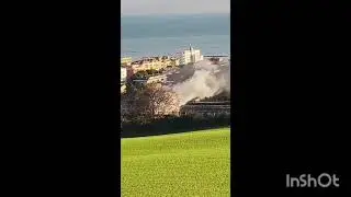 Incendio auto in A14