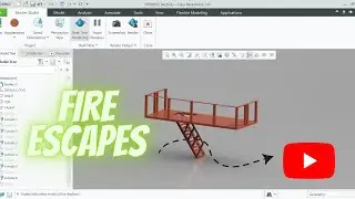 Fire Escape 3D model  a house tutorial3D //3DModel //3DDesign// 3DScene